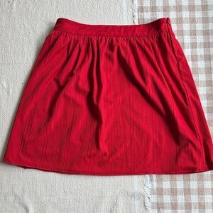 House of Harlow 1960 Red Pleated Mini Skirt